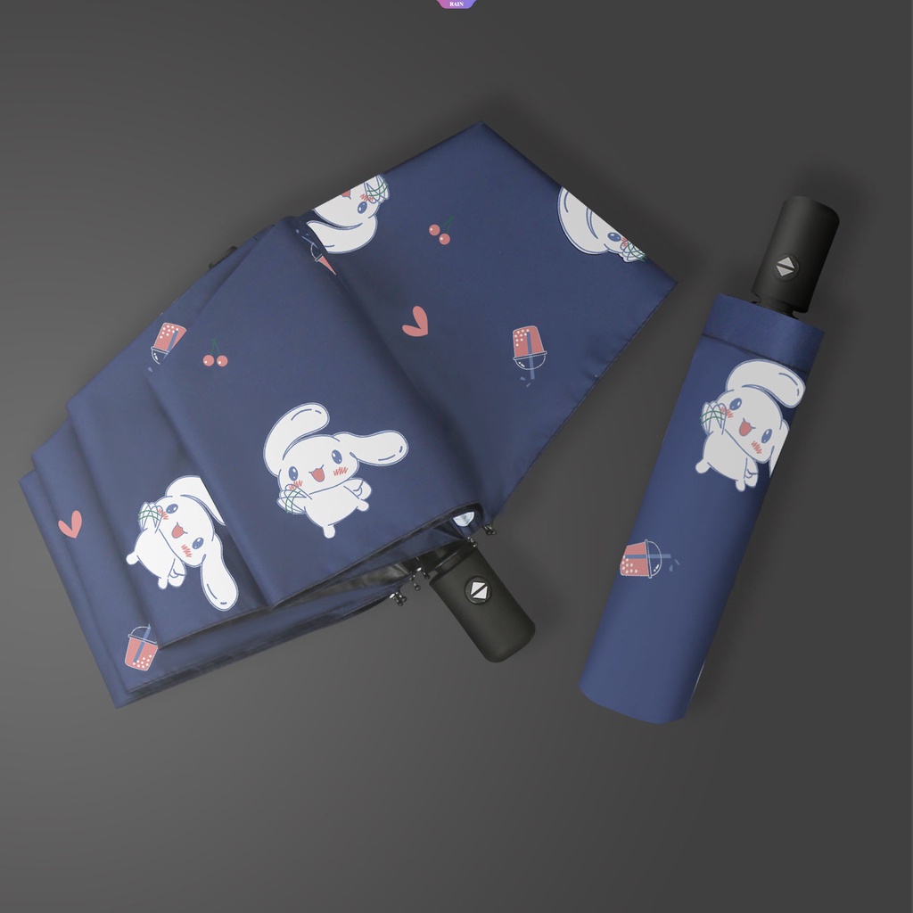 SANRIO Dù Gấp Tự Động Chống Nắng Mưa / Tia UV Họa Tiết Hoạt Hình My Melody Cinnamoroll Đáng Yêu