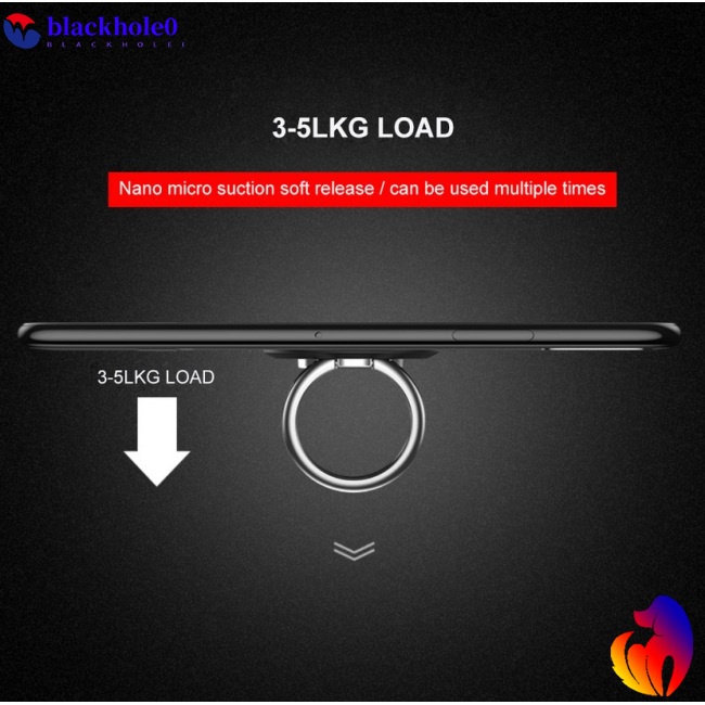 Giá Đỡ Điện Thoại Dạng Nhẫn Bằng Hợp Kim Có Nam Châm Gắn Xe Ô Tô