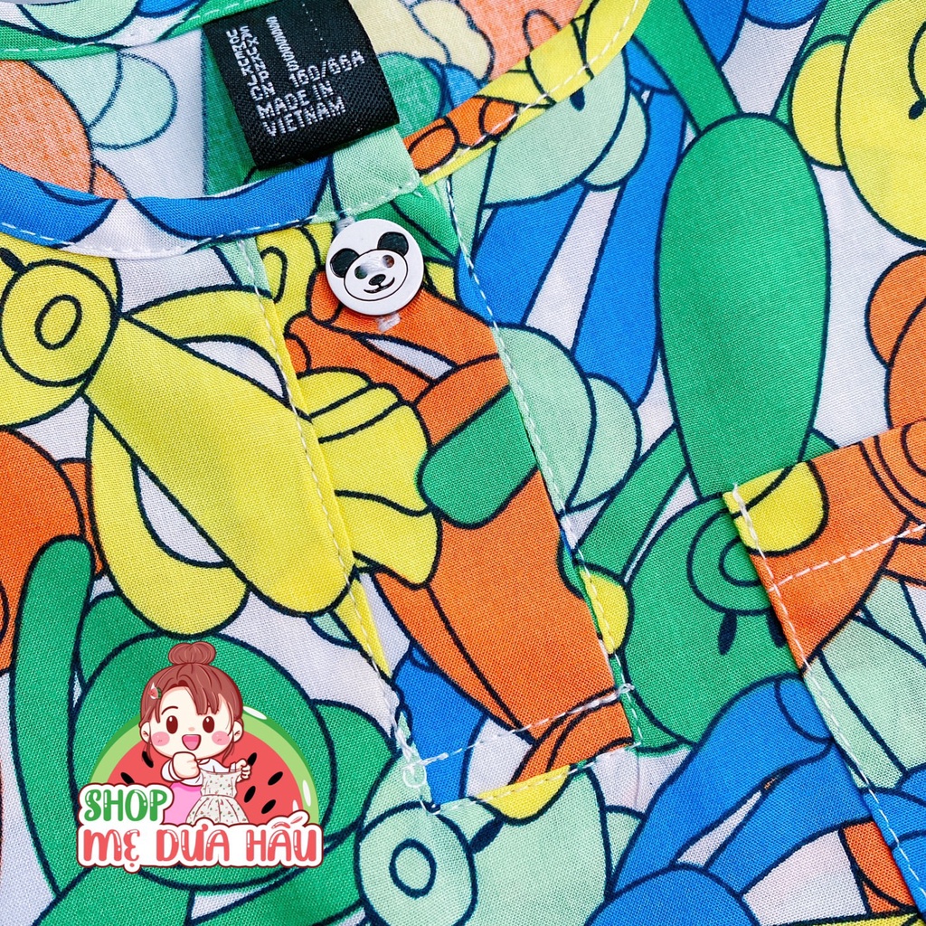 Bộ tole lanh bé trai Quỳnh Anh mặc nhà sát nách size 10-45kg shop mẹ dưa hấu