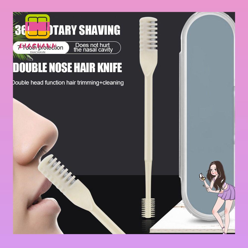 Set 12 Tông Đơ Tỉa Lông Mũi Di Động Xoay 360 Độ Có Thể Giặt Sạch