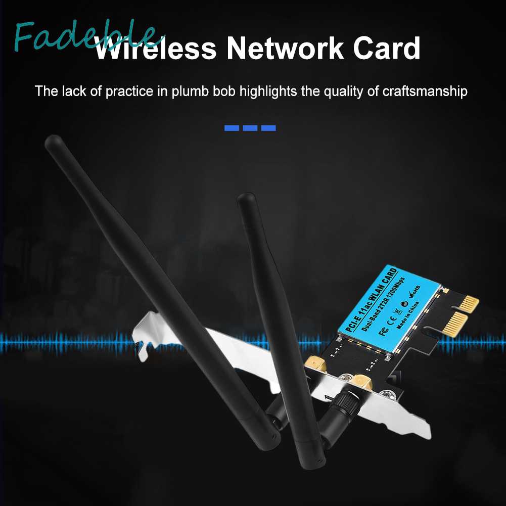 Thẻ Mạng WiFi Băng Tần Kép 2.4GHz / 5GHz Cho Máy Tính