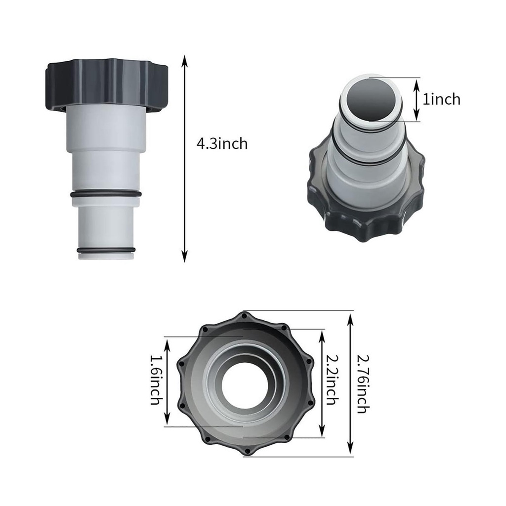 Van Nối Ống Nước Hồ Bơi Có Cổ Tiện Dụng