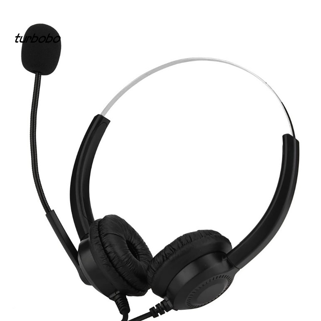 Tai Nghe Điện Thoại Di Động Turbobobo 300D Giảm Tiếng Ồn Thoáng Khí Hai Dây Cáp USB Dài Dành Cho Tài Xế Xe Tải Văn Phòng