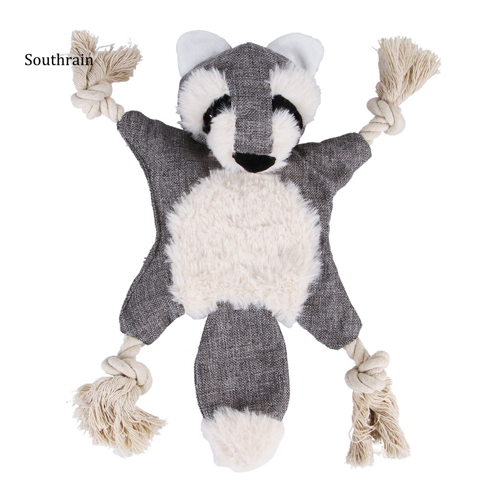 Thú Nhồi Bông Hình Cáo / Sóc Có Âm Thanh Dễ Thương Cho Cún Cưng