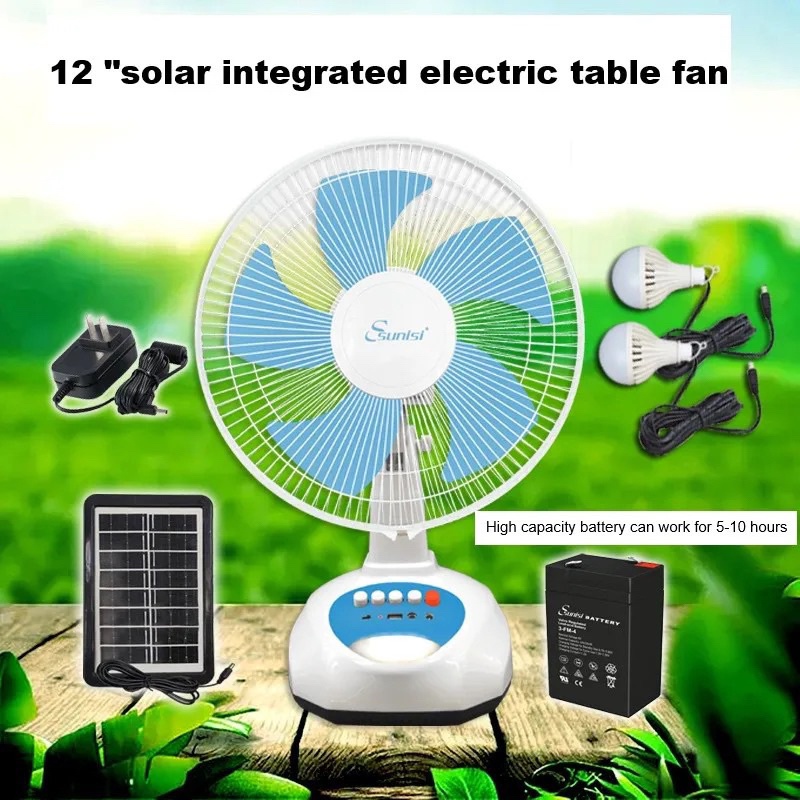 QUẠT BÀN TÍCH ĐIỆN NĂNG LƯƠNG MẶT TRỜI SUNISI,HÀNG CHÍNH HÃNG, BẢO HÀNH 12 THÁNG