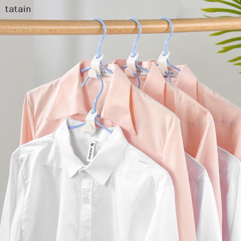 Móc Nối Treo Quần Áo Bằng Nhựa Chống Trượt Tiết Kiệm Không Gian