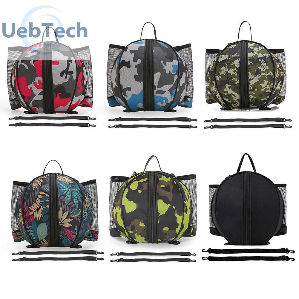 Túi Đựng Bóng Rổ Hình Tròn Bằng Vải Oxford Chống Nước Có Khóa Kéo