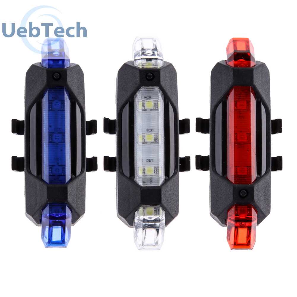 Đèn LED Cảnh Báo Gắn Đuôi Xe Đạp Chống Nước Có Thể Sạc Lại Bằng Cổng USB