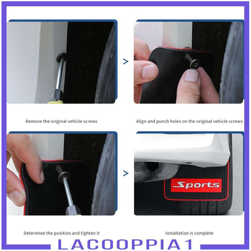 [Lacooppia1] Set 2 Tấm Chắn Bùn Bùn Cho Xe Ô Tô