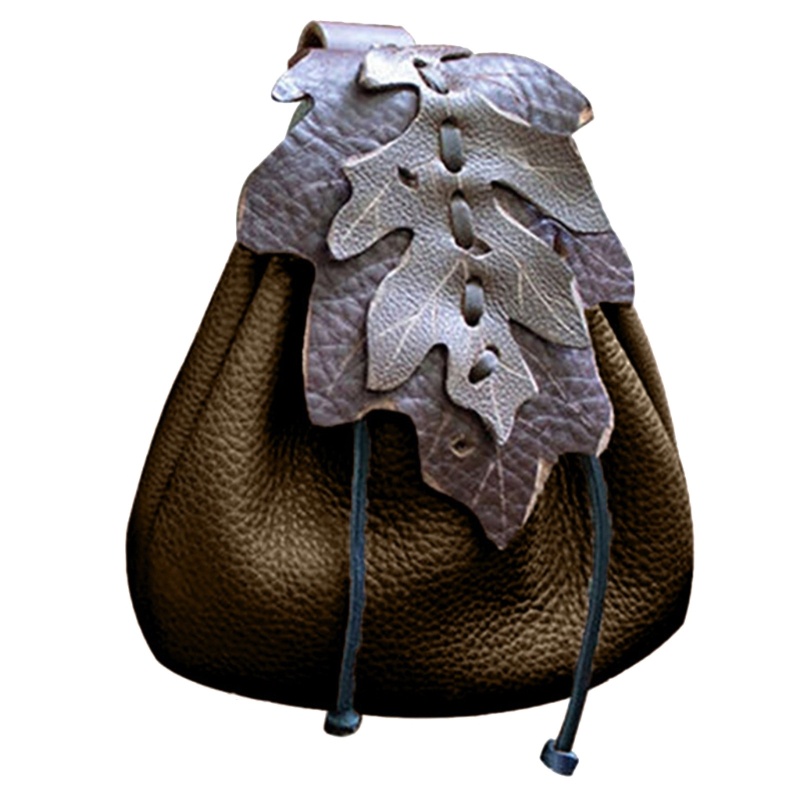 QQ Túi Đeo Hông Bằng Da PU Dập Nổi Họa Tiết Phong Cách Trung Cổ