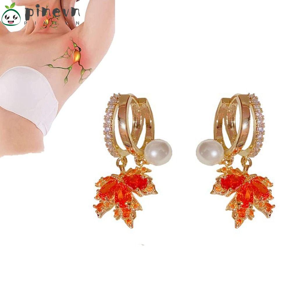 Bông Tai Lá Phong Châm Cứu Giảm Căng Thẳng