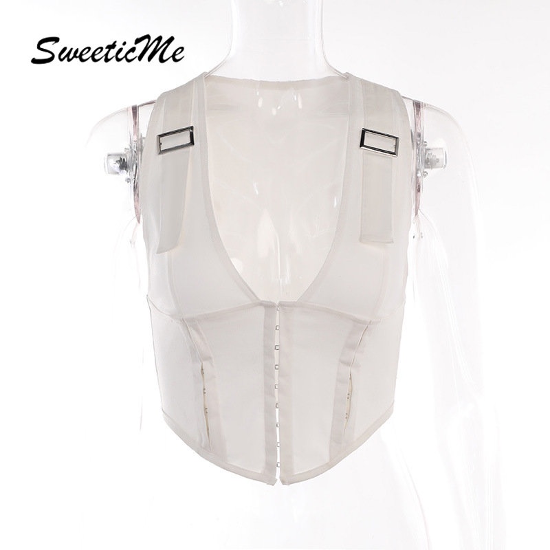 Áo Tank Top Cổ Chữ V Màu Trơn Dáng Ôm Thời Trang 2023 Quyến Rũ Cho Nữ