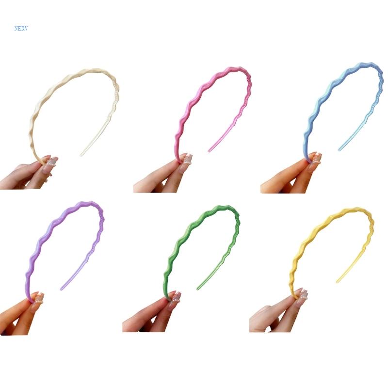 Băng Đô Gợn Sóng Màu Sắc Kẹo Ngọt Dành Cho Bé Gái