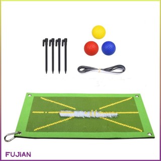 Golf Training Mat Set Divot Analysis Swing Path Correct Posture Practice Detection Batting