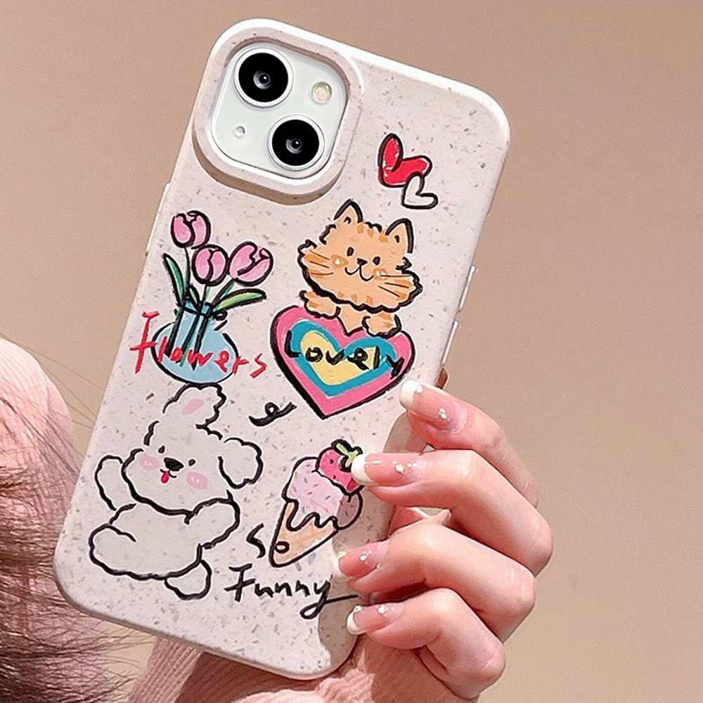 Ốp Điện Thoại TPU Mềm Chống Bụi Bẩn Họa Tiết Graffiti Cho IPhone 11 14 13 12 Pro Max XS XR 7 8 Plus