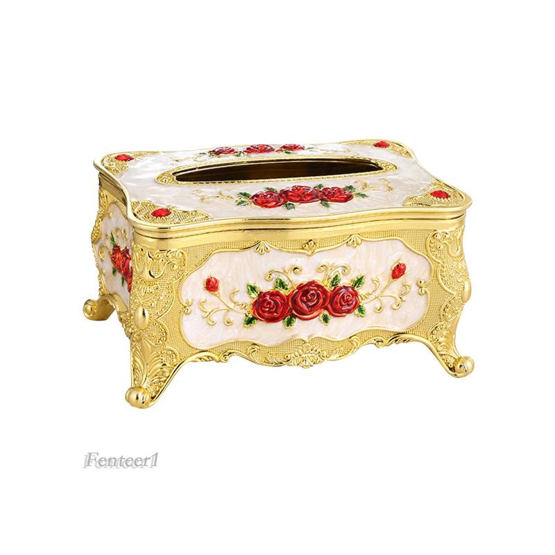 Hộp Đựng Khăn Giấy Fenteer1 [Fenteer1] Sang Trọng Thanh Lịch Để Bàn Cho Quán Cà Phê / Phòng Ngủ / Khách