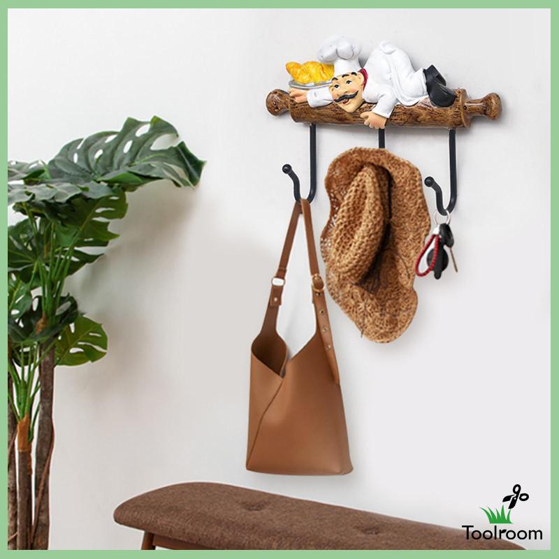 Móc Treo Khăn / Áo Khoác / Chìa Khóa Đa Ứng Dụng Cho Nhà Bếp