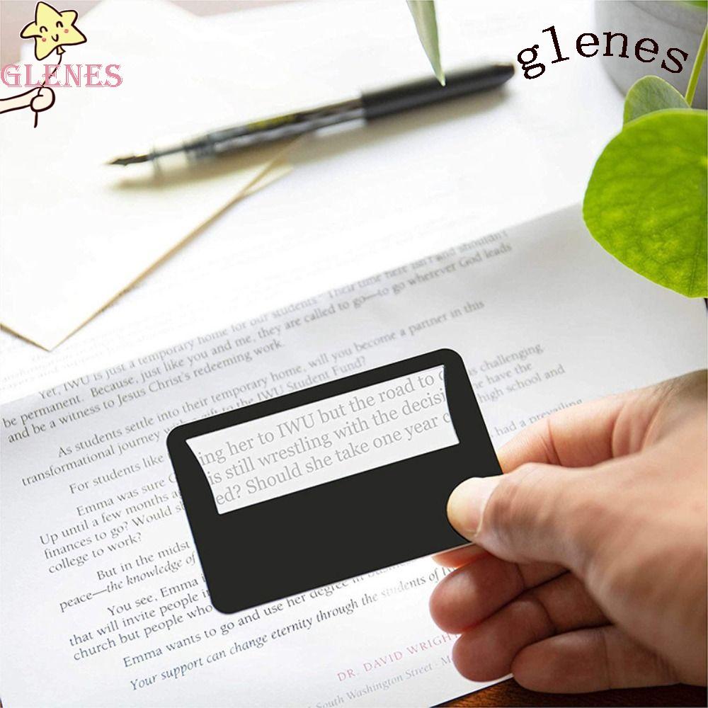 Kính Lúp Đọc Sách Có Thẻ Tín Dụng In Hình Bản Đồ Đèn LED