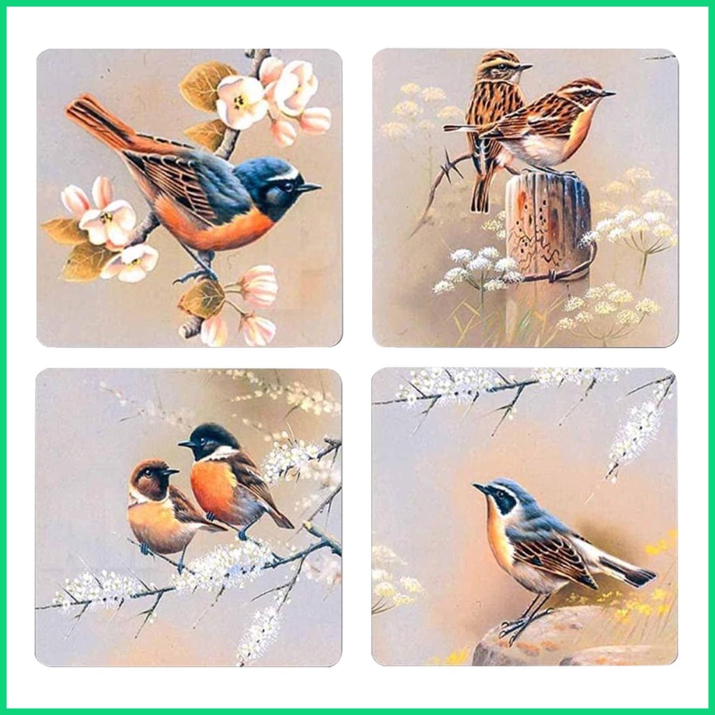 Thảm Lót Cốc Thấm Hút Tốt 10x10cm / 4x4inch