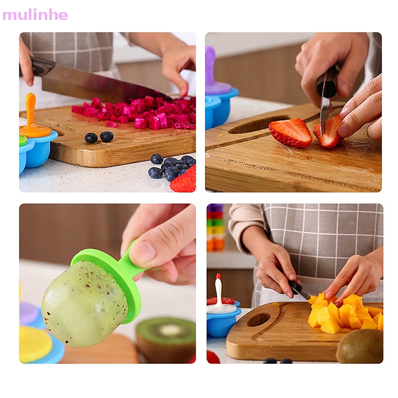 Mulinhe Hộp Silicon Đựng Kem Que DIY Tại Nhà