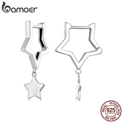 Bamoer Bông Tai Ngôi Sao Bạc 925 Thời Trang