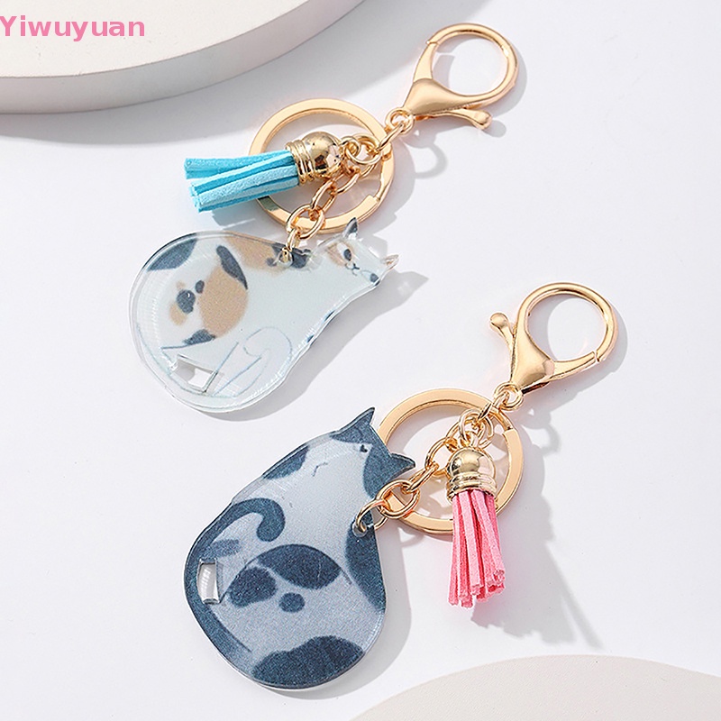 < Yiwuyuan > - Móc Khóa Mặt Hình Mèo Otters Kết Hợp Cá Nhân Hóa Mới