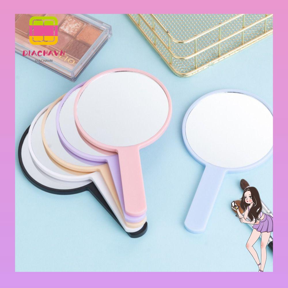 Gương Trang Điểm Có Tay Cầm Thiết Kế Dễ Thương Tiện Dụng Cho SPA / Salon
