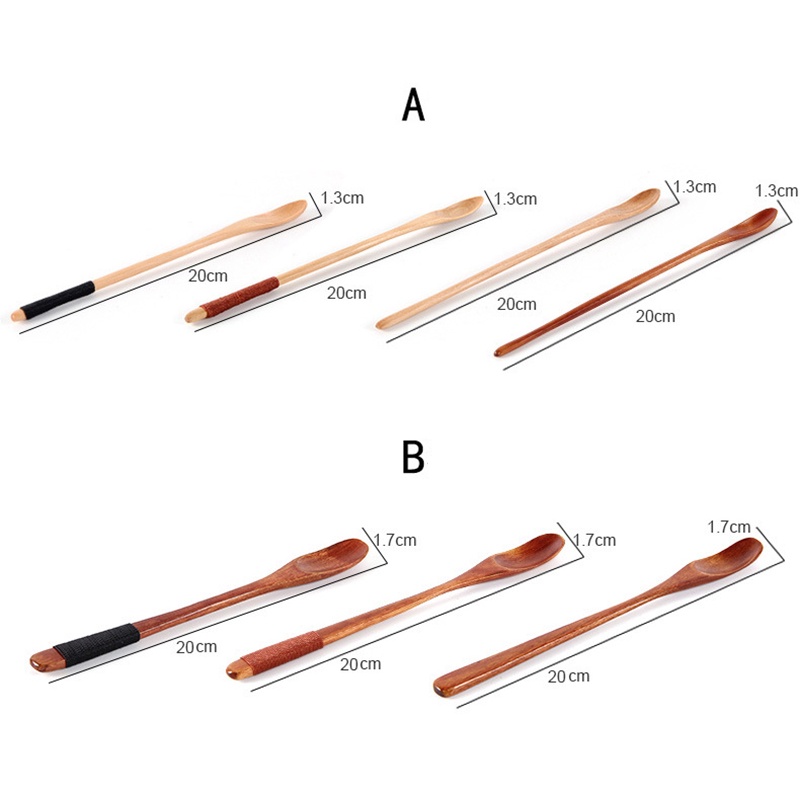 Muỗng Gỗ Tre Cán Dài Tiện Dụng Cho Nhà Bếp