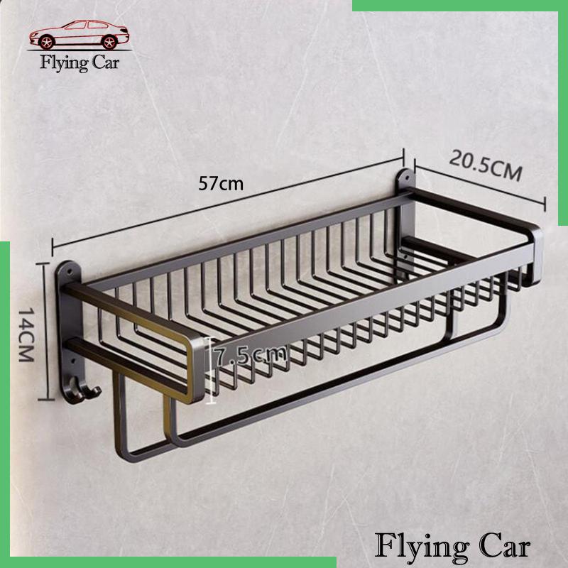 Giá Treo Khăn Gắn Tường Tiết Kiệm Không Gian Màu Đen Lzdjfmy2