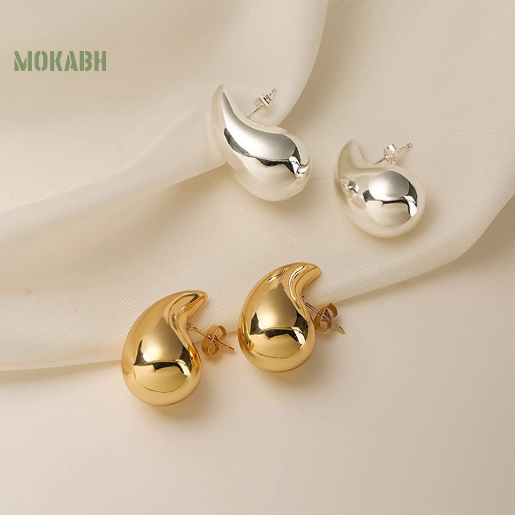 1 Đôi Bông Tai Hình Giọt Nước Bằng Hợp Kim Không Gây Dị Ứng Phong Cách Vintage Thời Trang Dành Cho Nữ