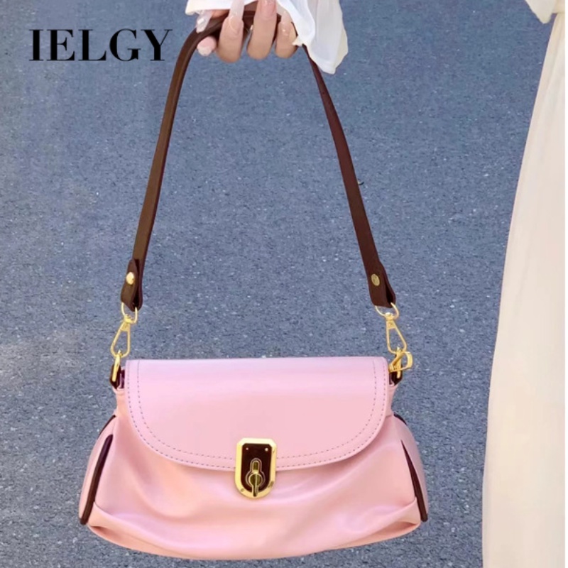 Túi Đeo Vai / Kẹp Nách Bằng Da Mềm Màu Tương Phản Nhẹ Nhàng Cho Nữ