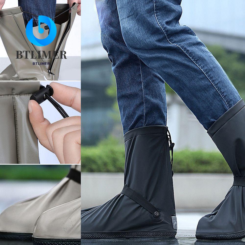 1 Cặp Vỏ Bọc Giày Đi Mưa Chống Trượt / Mài Mòn Gấp Gọn Tiện Dụng Cho Nam Và Nữ
