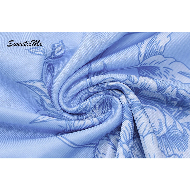 Đầm Dài Không Tay Hở Lưng Cổ Chữ V In Họa Tiết Hoa Thời Trang Mới 2023 Cho Nữ