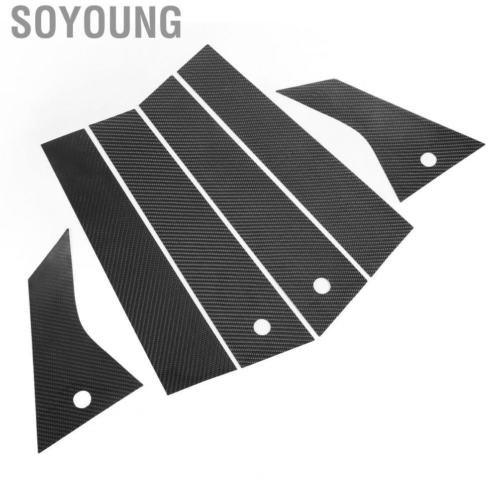 Soyoung Door Window Pillar  Abrasion Resistant C Post Trim High Toughness for Car Accessories