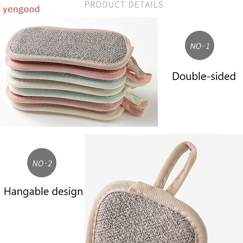 Set 1 / 4 Mút Rửa Chén Hai Mặt Có Thể Tái Sử Dụng Tiện Lợi