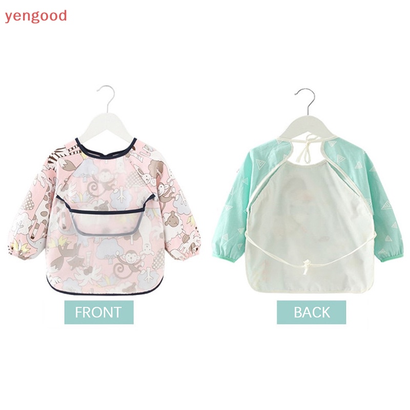 Yếm Ăn Tay Dài Chống Thấm Nước Tiện Dụng Cho Bé