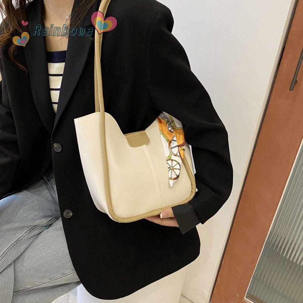Túi Xách Mềm Cỡ Lớn Màu Cầu Vồng Thời Trang Cho Nữ