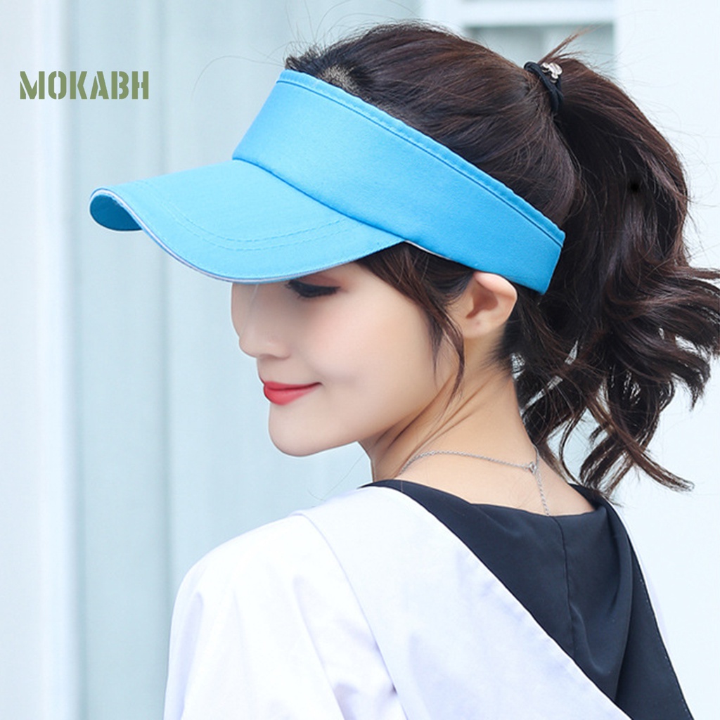 Mũ Tennis Thể Thao Hở Chóp Màu Trơn Điều Chỉnh Được Kích Thước Thời Trang Unisex