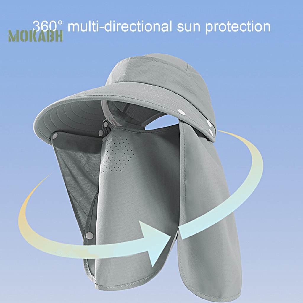 Nón Rộng Vành Chống Tia UV Màu Sắc Đơn Giản Có Thể Tháo Rời Tiện Dụng