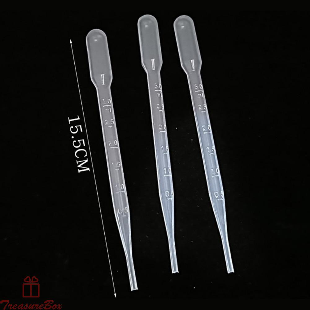 Plastic Dropper 10pcs 3ml High Transparency Silicone Oil Sampling Pipette