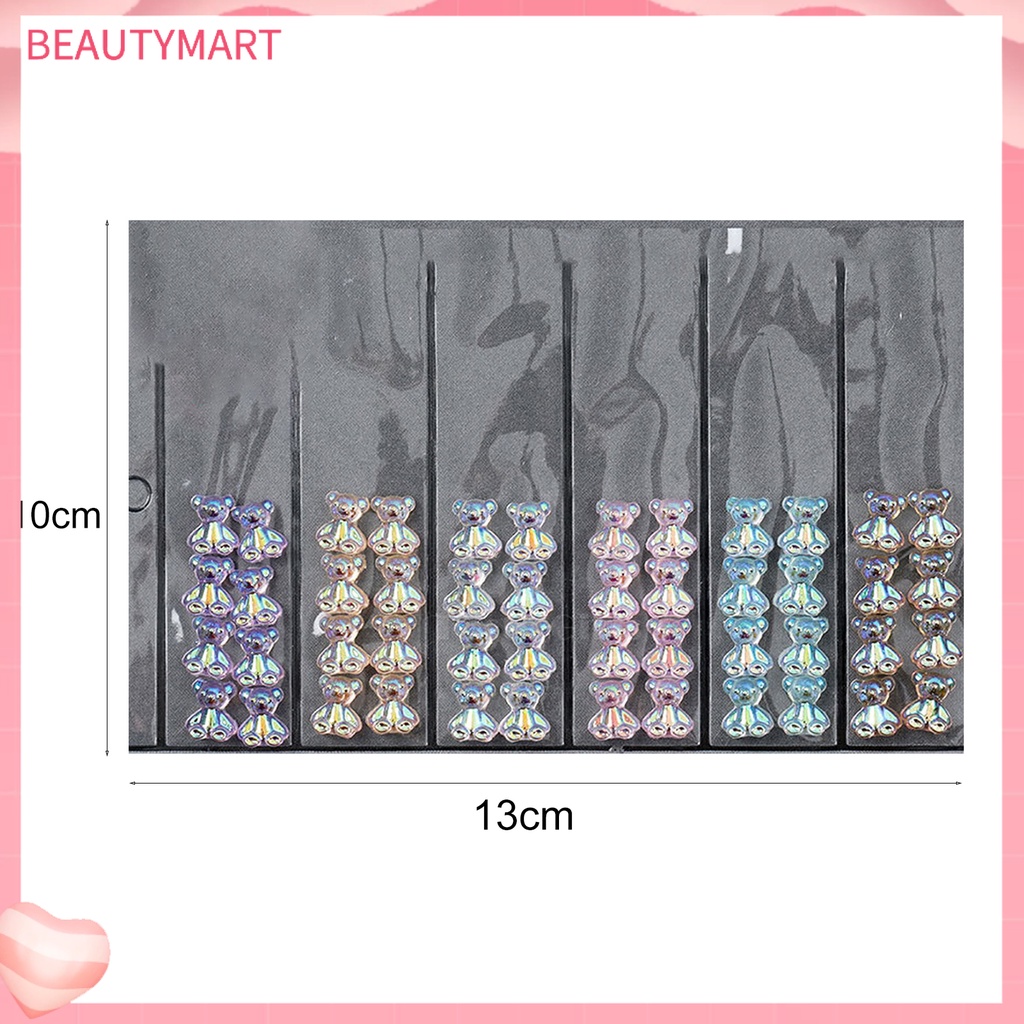 1 Túi Phụ Kiện Trang Trí Móng Tay Tạo Hiệu Ứng Hình Nơ Lấp Lánh Dễ Sử Dụng DIY