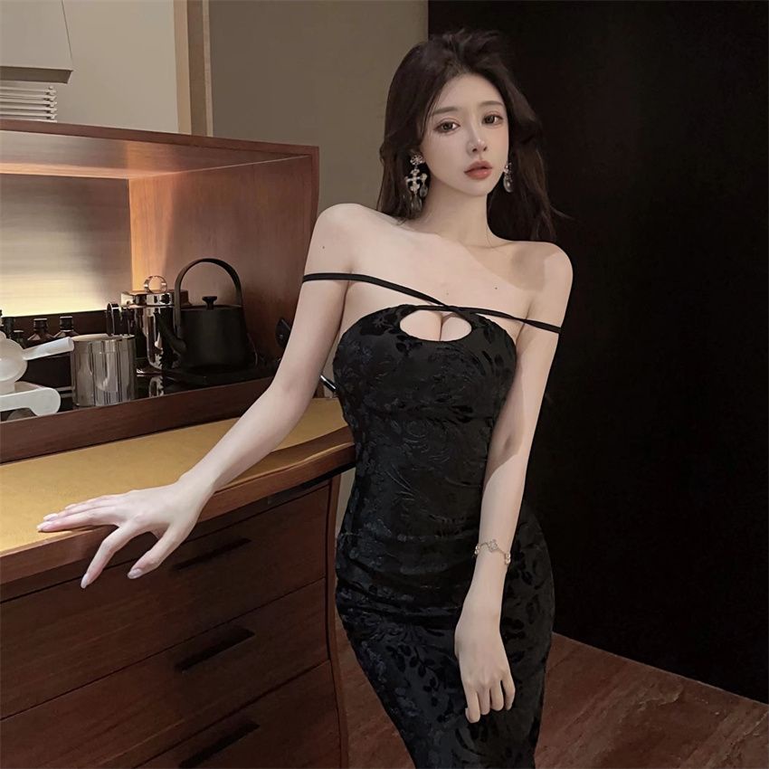 Đầm Dài Sát Nách Ôm Dáng Thời Trang Quyến Rũ Cho Nữ