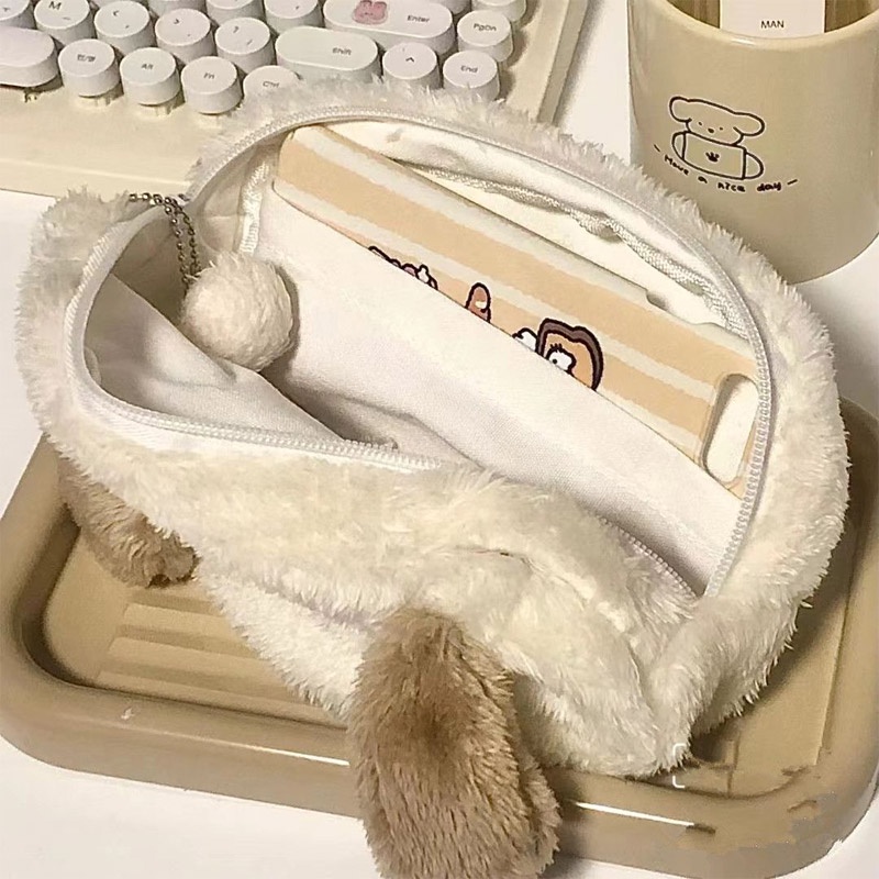 Túi đựng bút hộp bút lông hình cún trắng | Panda House