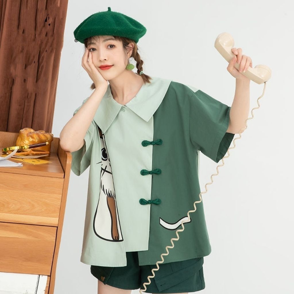 Áo Thun Dáng Rộng Phong Cách Hàn Quốc Thời Trang Mùa Hè 2023 Dễ Thương