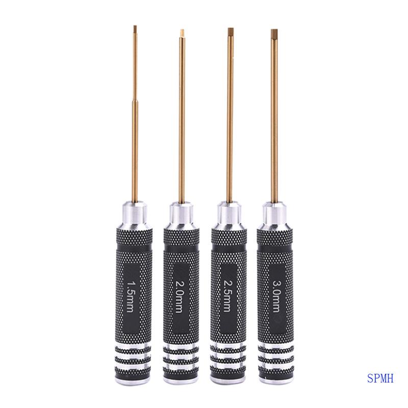 Bộ 4 Tua Vít Lục Giác 1 5mm 2 0mm 2 5mm 3 0mm Sửa Chữa Xe Điều Khiển Từ Xa