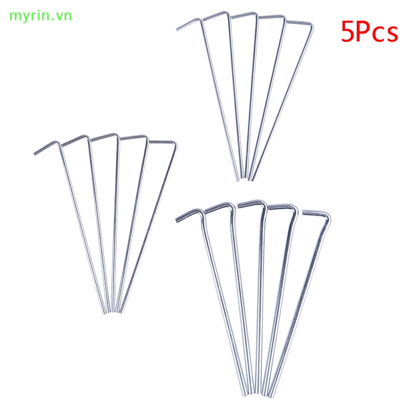 Set 5 Cọc Kim Loại Cứng Dùng Để Cố Định Lều Trại