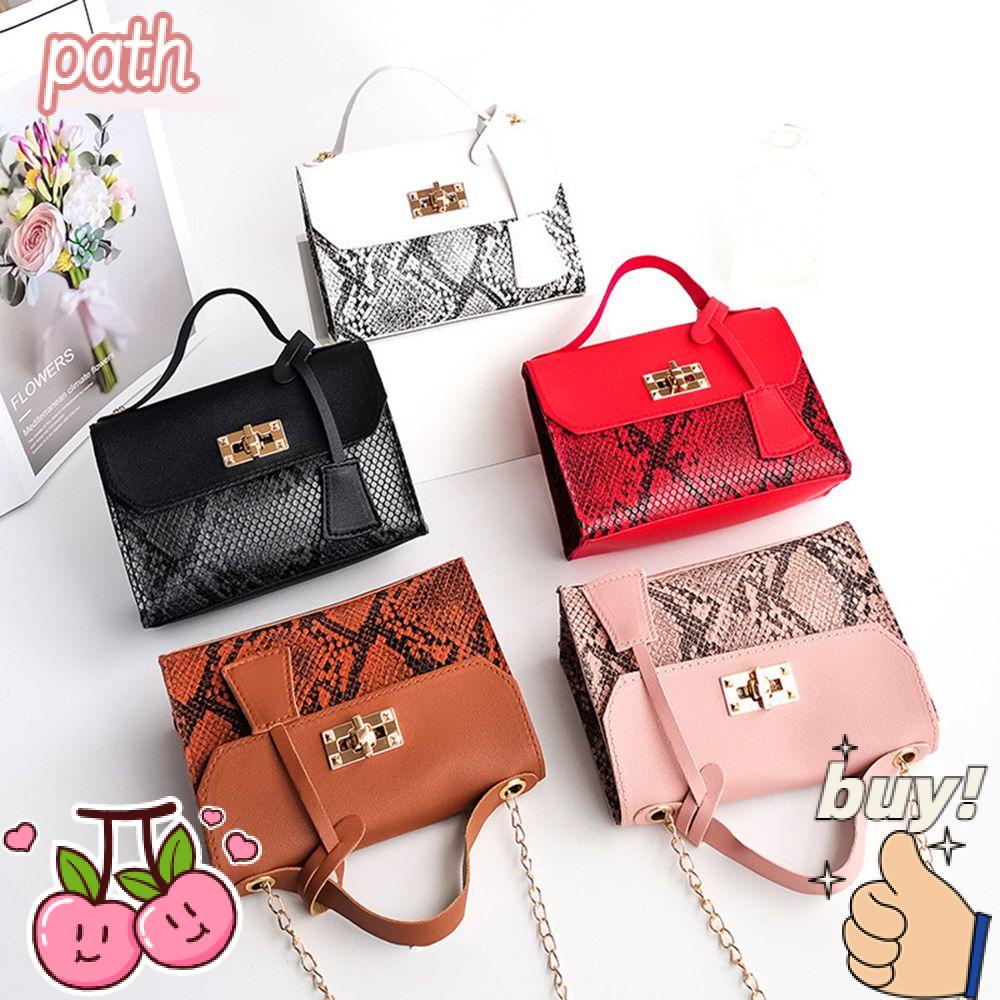 Túi Đeo Chéo Hình Vuông Phối Dây Đeo Sợi Xích Thời Trang Cho Nữ