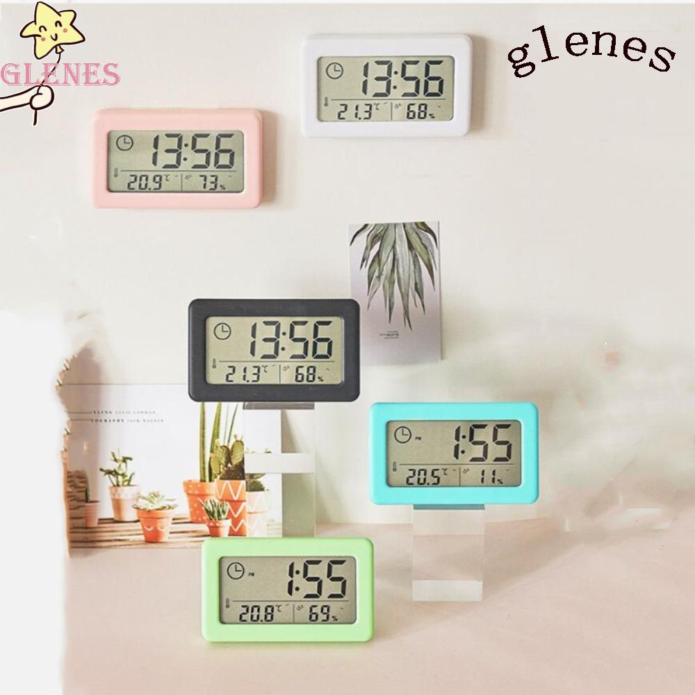 Đồng Hồ Kỹ Thuật Số Đo Nhiệt Độ / Độ Ẩm / Nhiệt Độ Có Lịch Hiệu GLENES