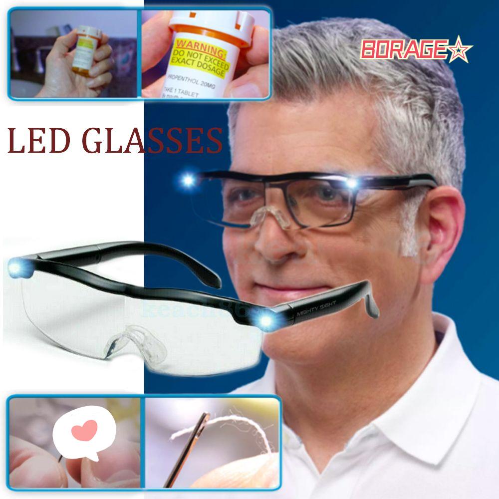 Kính Bảo Hộ BORAG Có Đèn LED Có Thể Sạc Lại Hỗ Trợ Làm Trang Sức