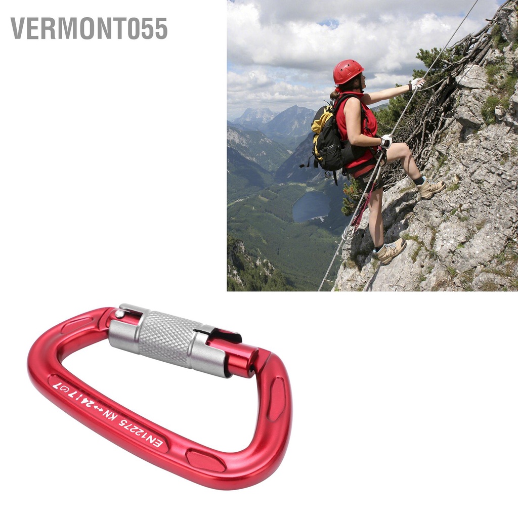 Vermont055 Khóa leo núi ngoài trời Camnal Trọng lượng nhẹ Chống ăn mòn DType Bảo vệ chính